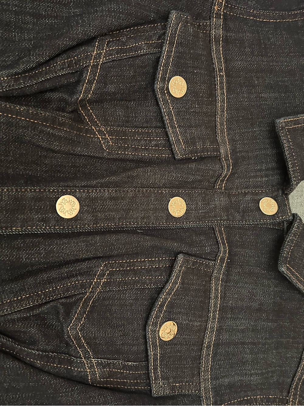 Dark Indigo Button-Front Denim Dress White House black market - Picture 2 of 9